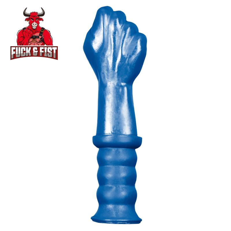 FUCK & FIST FF Fist bleu en PVC avec poignée, 24 cm