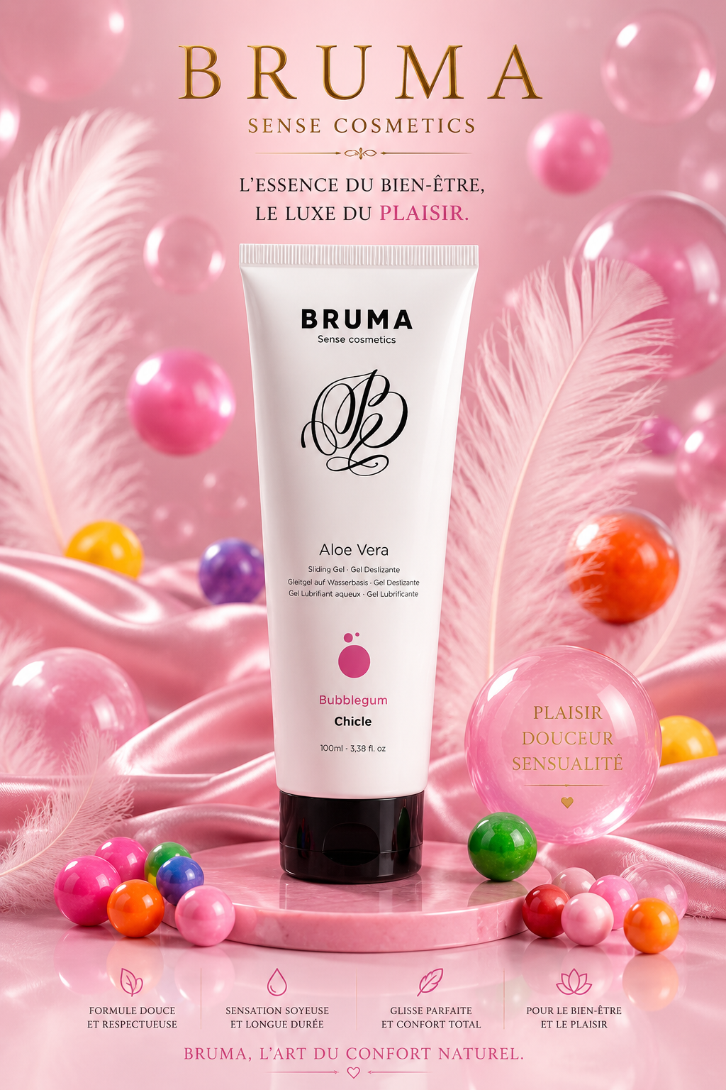 BRUMA - GEL GLISSANT ALOE VERA SAVEUR BUBBLEGUM