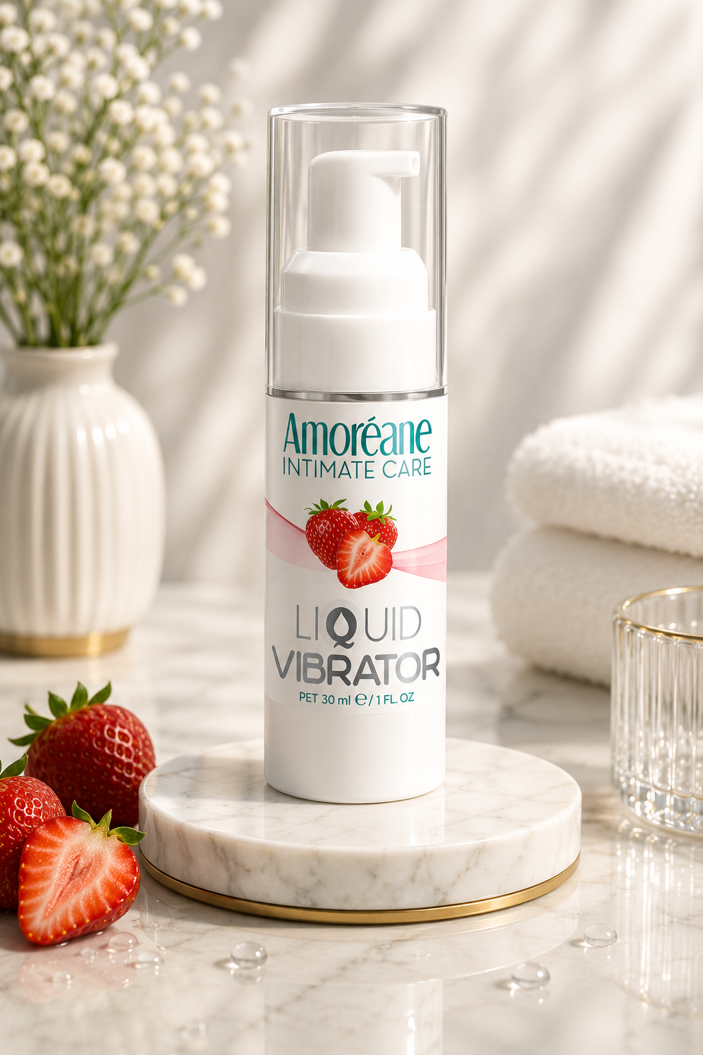 AMOREANE - LUBRIFIANT À BASE D'EAU ANANAS, PECHE, CERISE ET FRAISE 50 ML