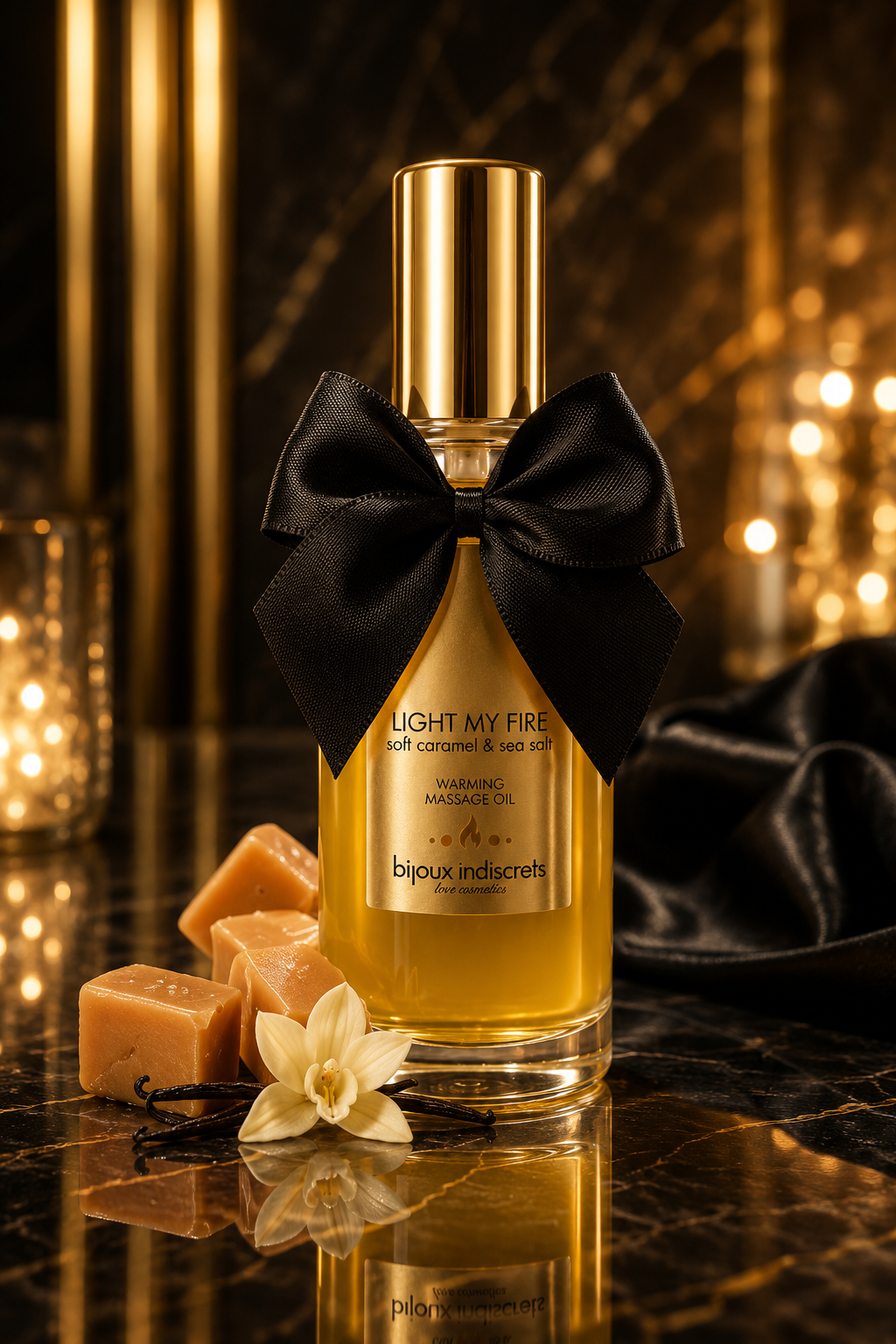BIJOUX - HUILE DE MASSAGE EFFET CHALEUR ARÔME CARAMEL