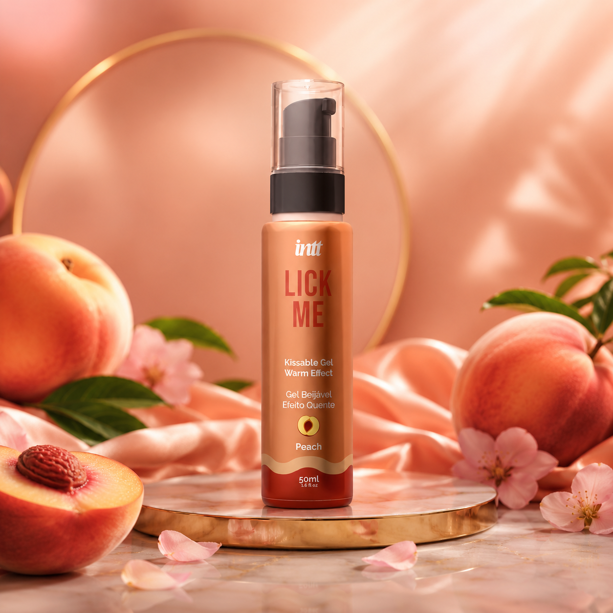 INTT - GEL COMESTIBLE LICK ME PEACH EFFET CHALEUREUX