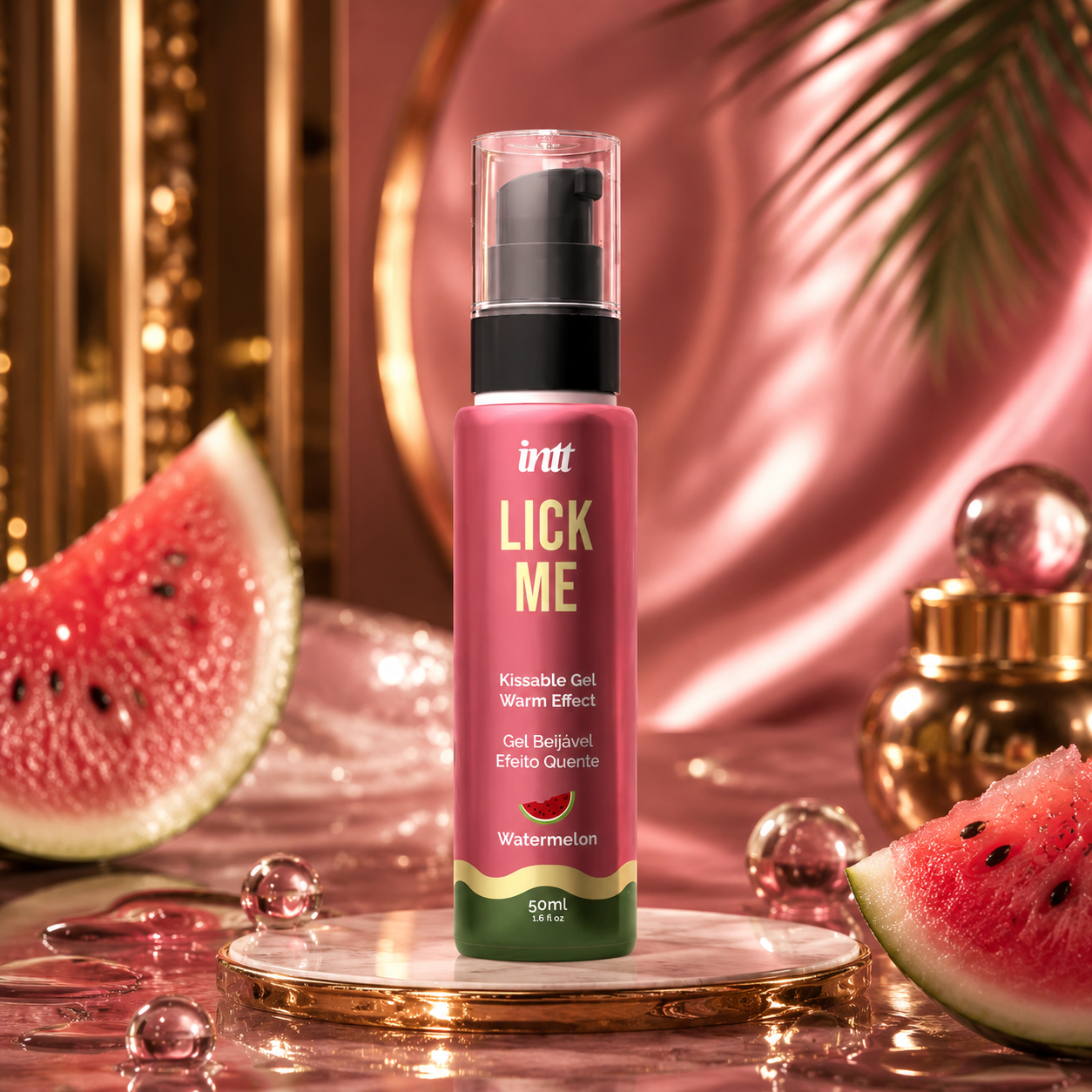 INTT - GEL COMESTIBLE LICK ME PASTÈQUE EFFET CHALEUREUX
