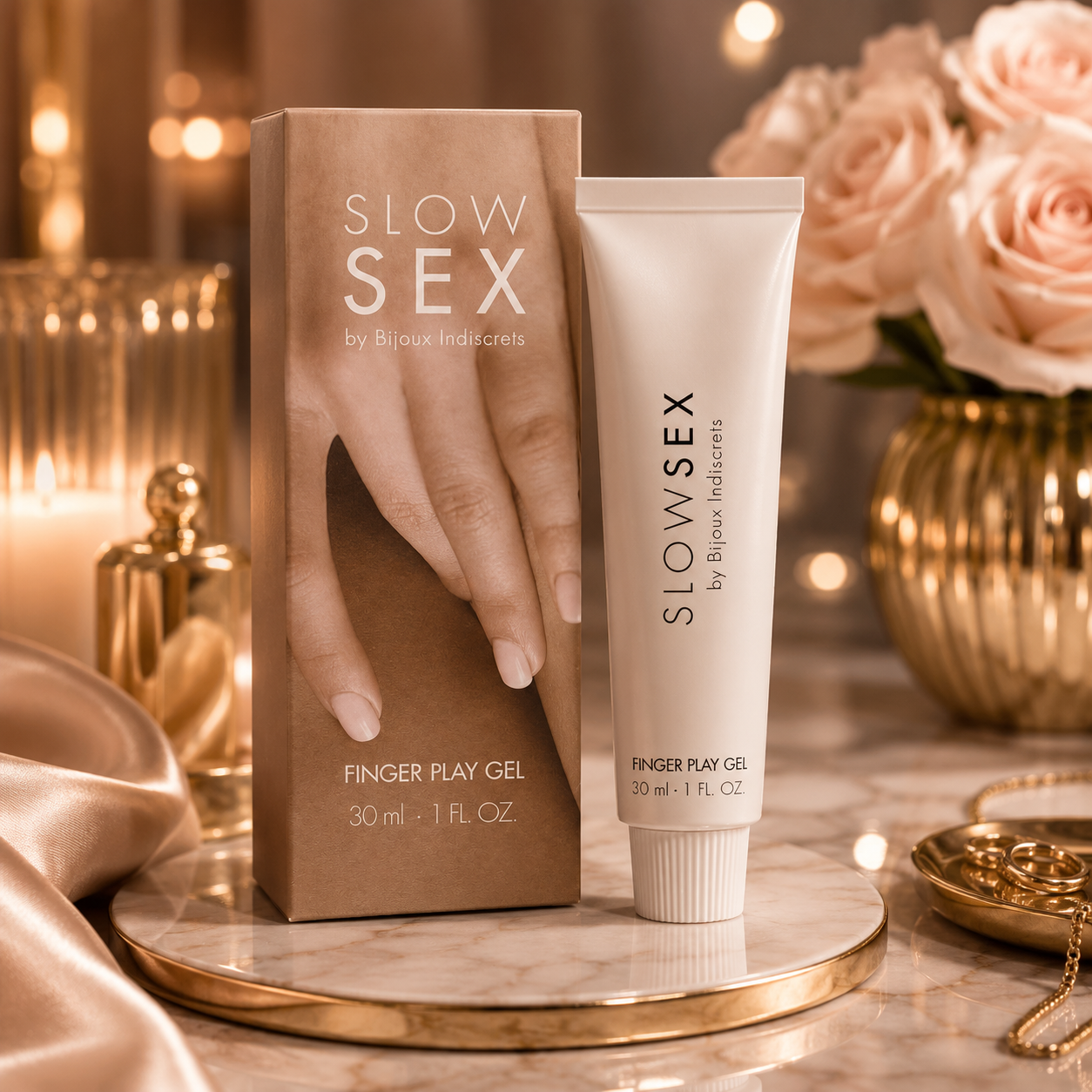 BIJOUX - GEL DE MASSAGE SEXE LENT AVEC DOIGTS 30 ML