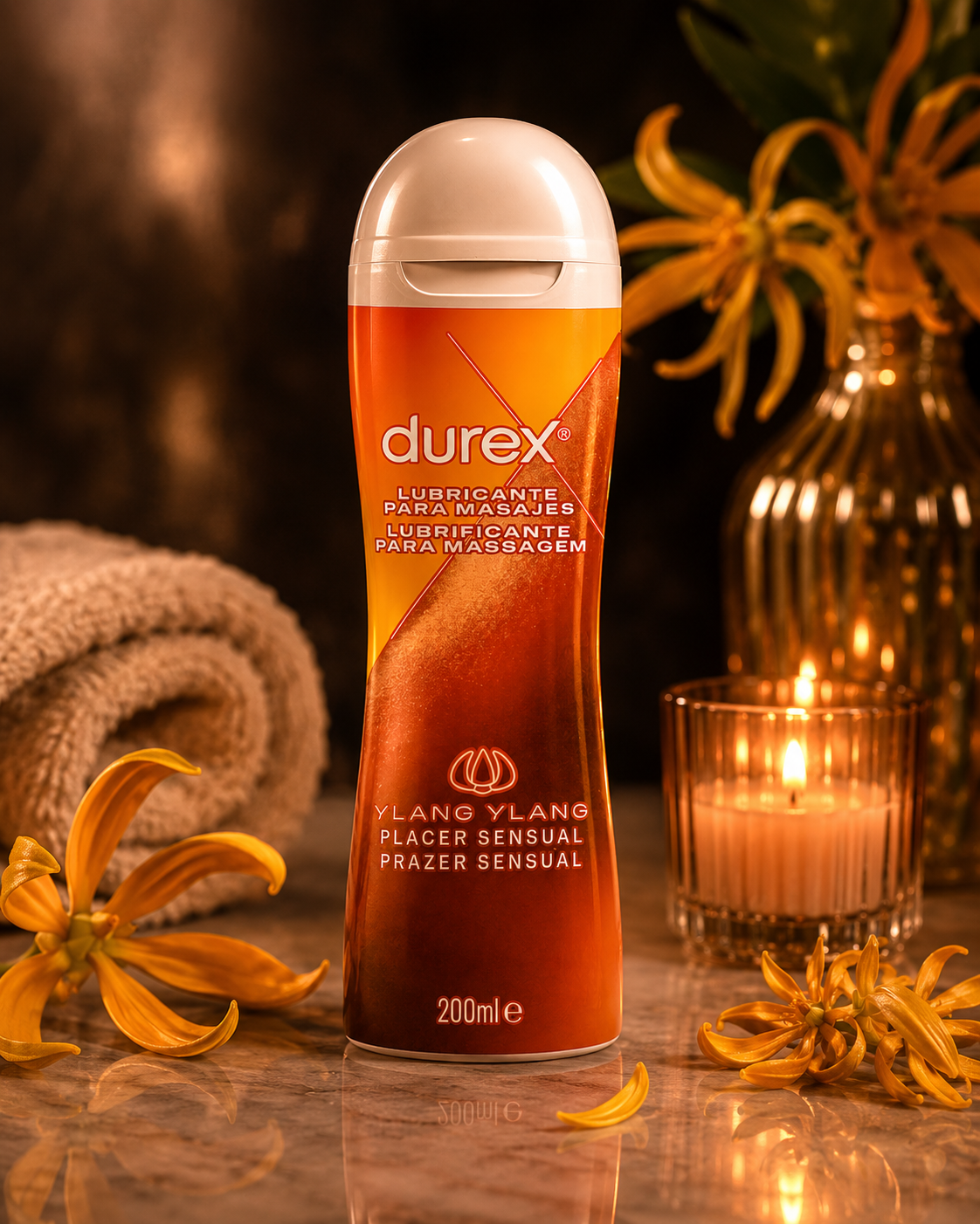 DUREX - MASSAGE SENSUEL 2 EN 1 YLANG YLANG 200 ML