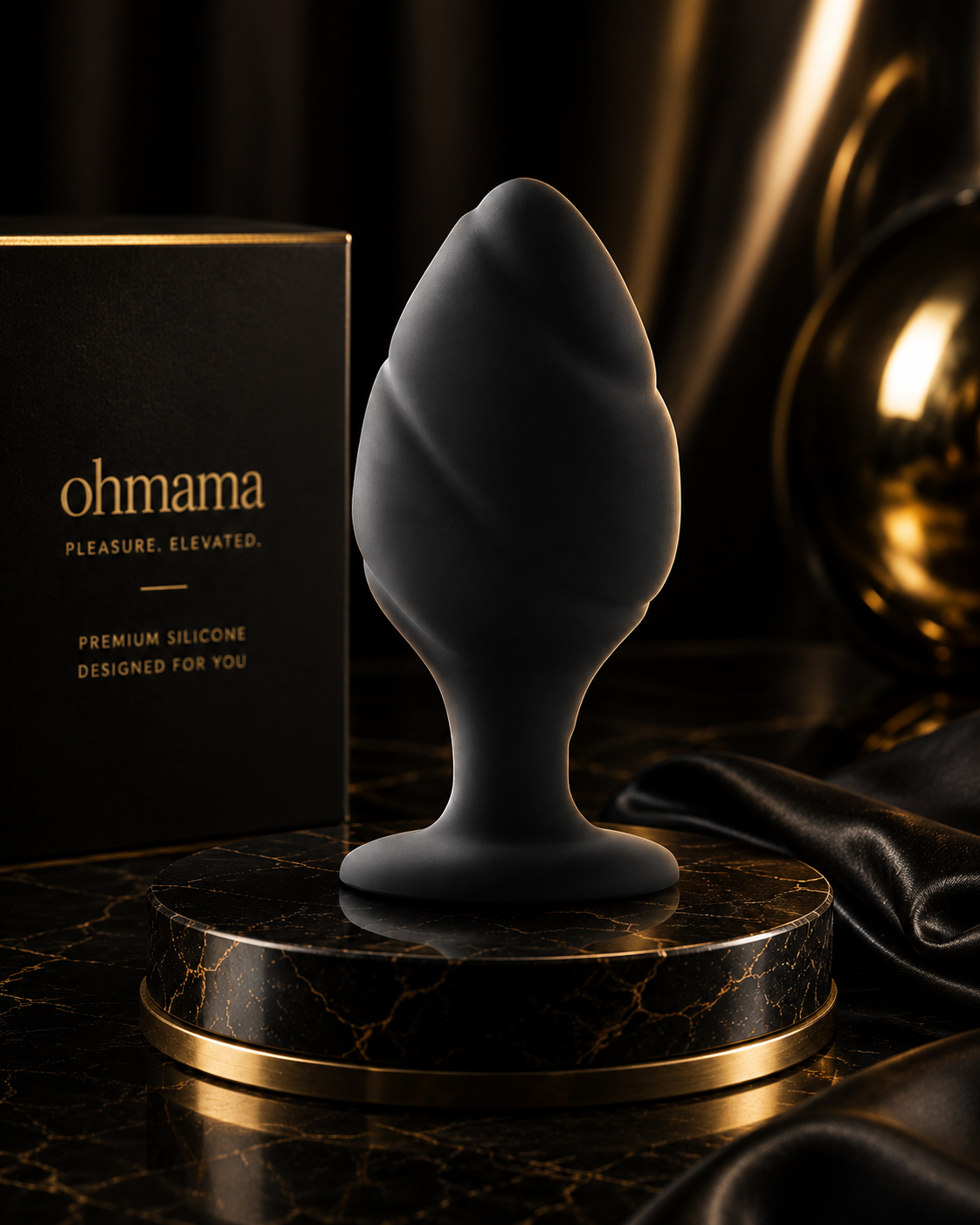 OHMAMA - PLUG ANAL EN SILICONE TAILLE S 6 CM