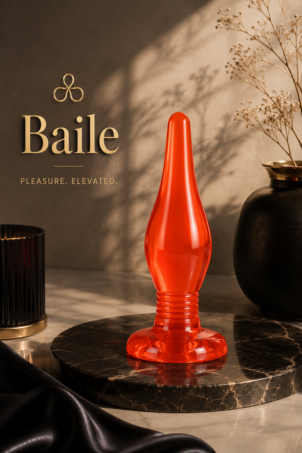 BAILE - PLUG ANAL ORANGE SOFT TOUCH 14.2 CM