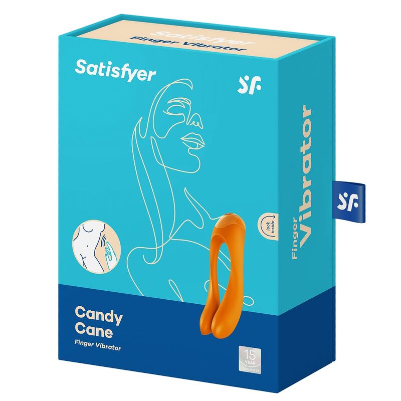 SATISFYER -  FINGER CANDY CANE ORANGE