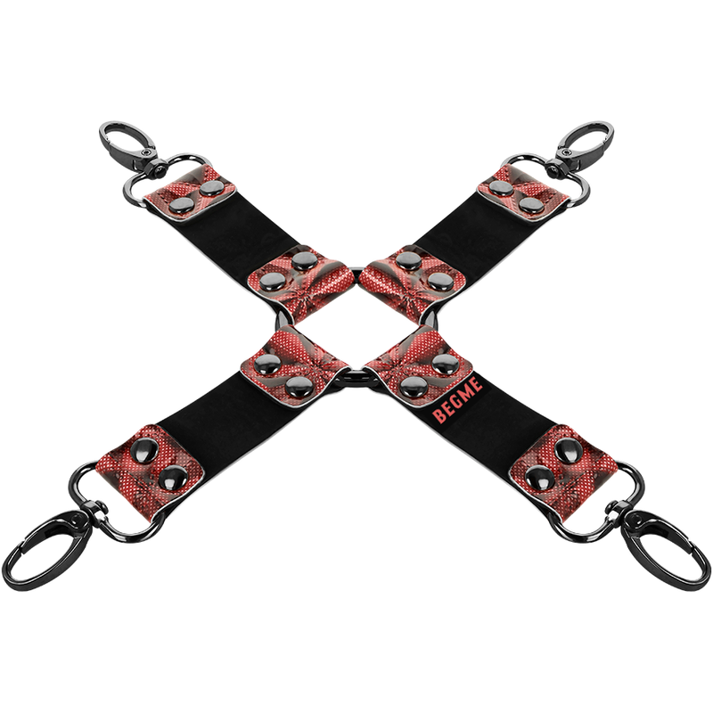 BEGME - CRAVATE EN CUIR VÉGAN PREMIUM ÉDITION ROUGE