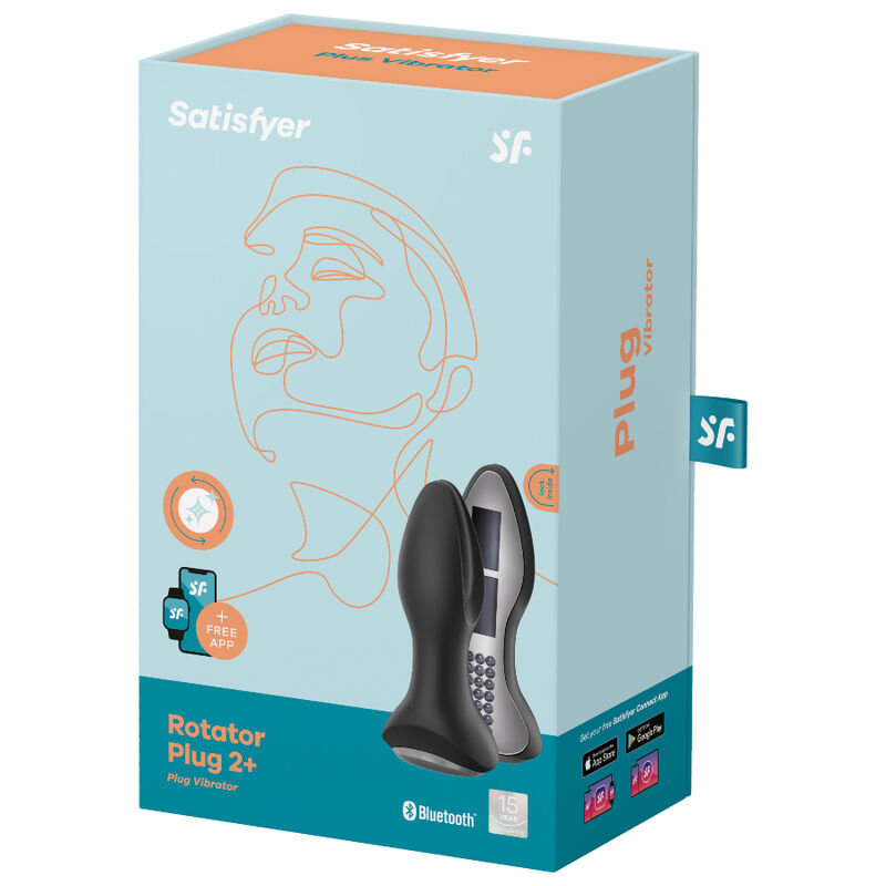 SATISFYER - PLUG VIBRANT ROTATOR PLUG 2+