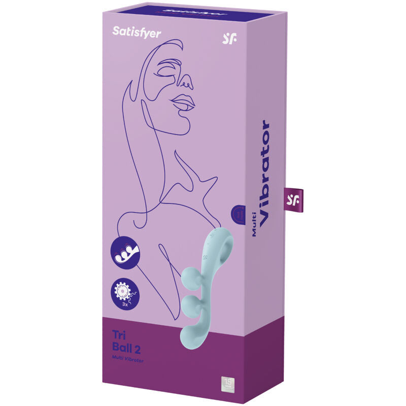 SATISFYER - MULTI TRI BALL 2 BLEU