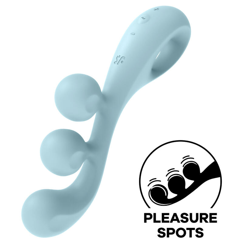 SATISFYER - MULTI TRI BALL 2 BLEU