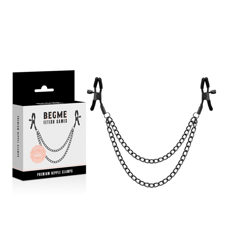 BEGME - PINCES TETONS RED EDITION AVEC CHAÎNE