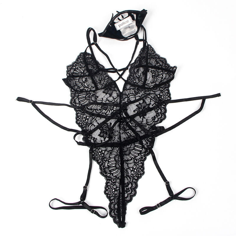 SUBBLIME - COSTUME DE POLICE CORPS EN DENTELLE NOIR