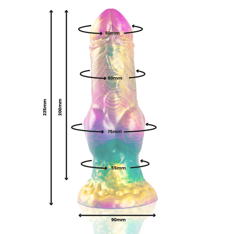 EPIC - GODE IRIS AVEC TESTICULES RAINBOW