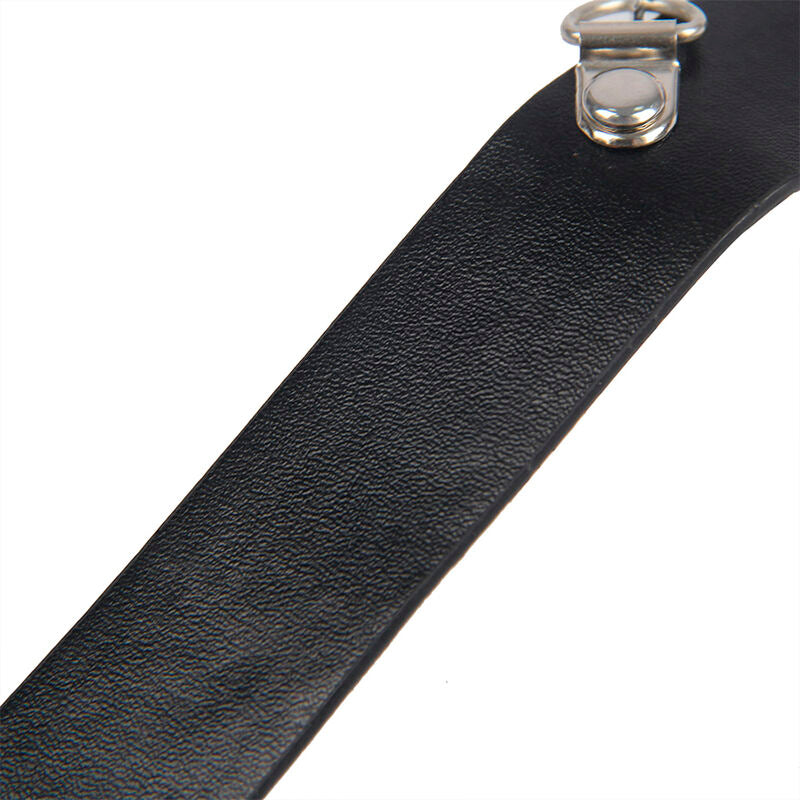 SUBBLIME -  PINCES À TETONS EN CUIR BONDAGE NOIRES TAILLE UNIQUE