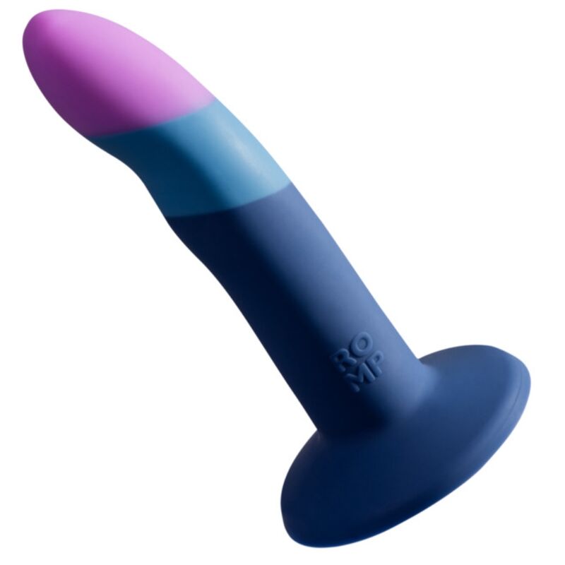 ROMP - PICCOLO GODEMICHET AVEC VENTOUSE TRICOLORE