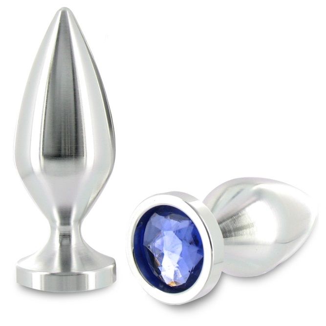 METAL HARD - PLUG ANAL ALIMINUM CRISTAL 8.89CM