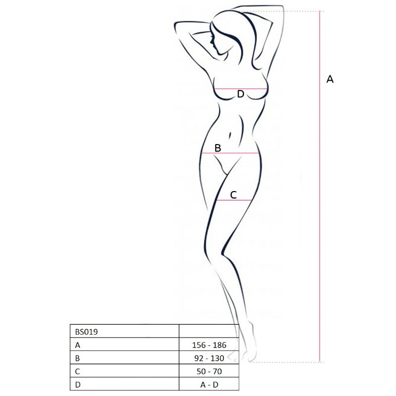 PASSION -  BODYSTOCKING NOIR TAILLE UNIQUE