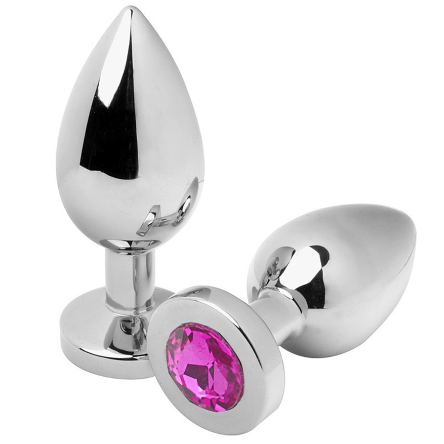 METAL HARD - PLUG ANAL DIAMANT ROSE